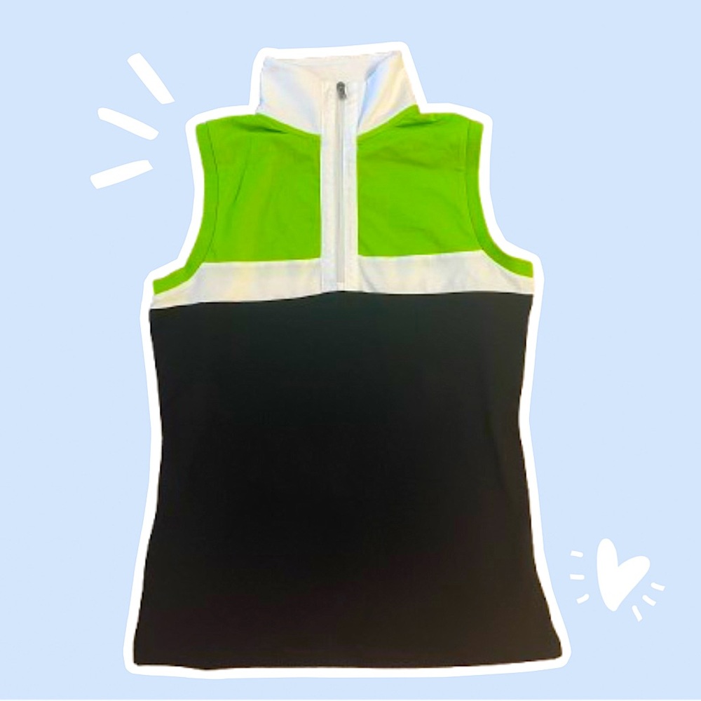 Ralph Lauren Active 1/4 Zip Womens Blue Green Vest - Size S/P